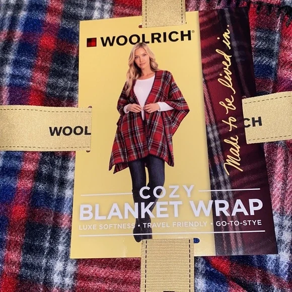 Woolrich cozy blanket wrap, one size. - Picture 2 of 3